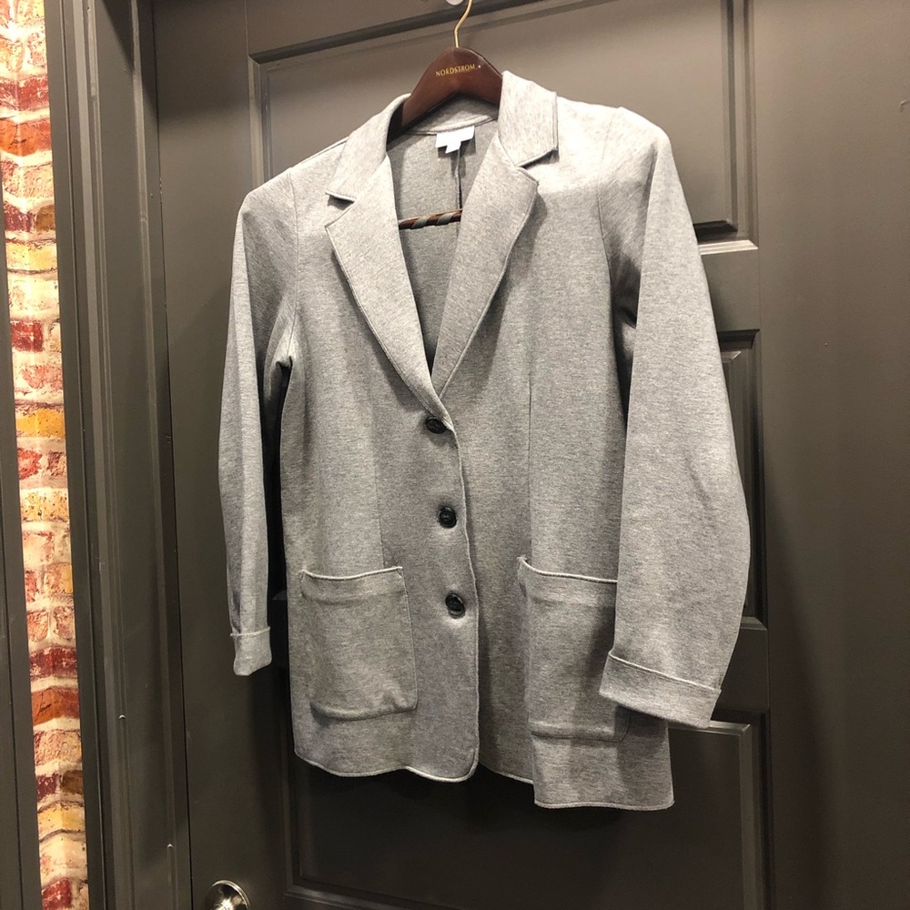 J. Jill relaxed blazer. Gray. Small